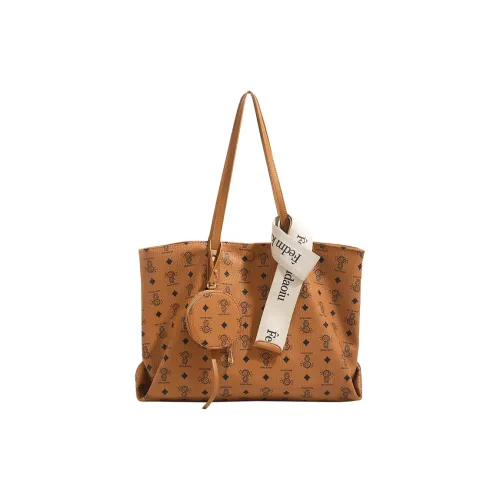 H YXIANG Microfiber Synthetic Leather Shoulder Bag Standard Women's Light Brown H YXIANG Микрофибра Синтетическая Кожа Плечевая Сумка Стандартная Женская Светло-Коричневая