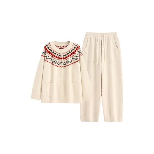 YUENEI 24293 Beige Apricot Women's Pajama Sets