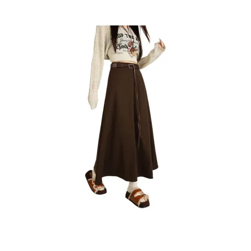 LANGQING Повседневный Длинный Юбка Женские