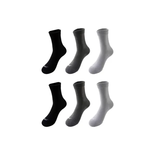 Reebok [6 пар] Смешанные цвета Мужские носки MID до икры