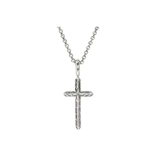 JOHN HARDY Переработанное Серебряное Ожерелье Унисекс Серебряное