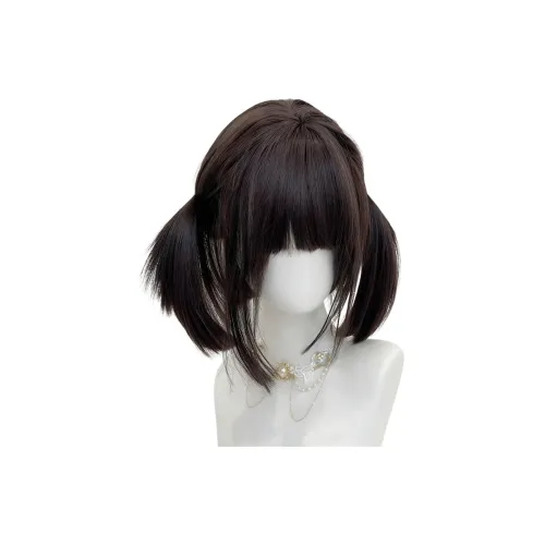 YOUXI Bibo Wig Короткие волосы Женские Qi Bangs Daily Естественный Милый Сладкий Девушка Симуляция JK