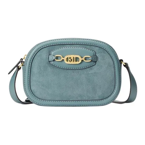 Polo Ralph Lauren Замша с коровьей кожей Сумка через плечо Средняя Женская Синяя