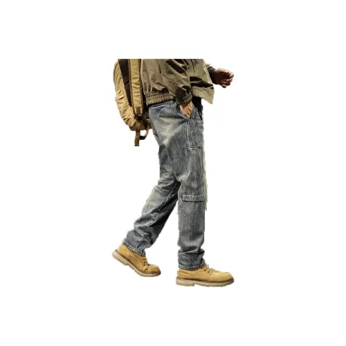 LUJIEBANG Синий Мужской Джинсы