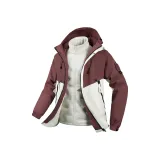 9976YR (3-в-1 пуховик) Малиновый Shadow Красный/Теплый Белый