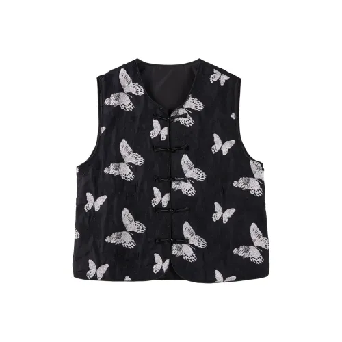 Cypress House Черная подошва Бабочка Женские жилеты