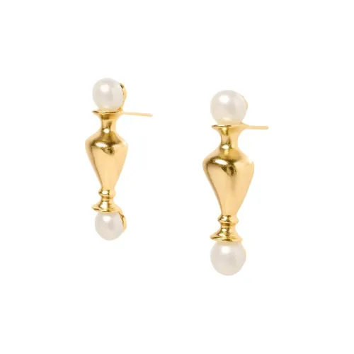 WENS Серьги из меди с золотым родиевым покрытием Женские