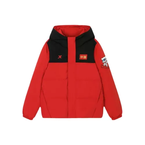 XTEP Kids Пуховик Зимний Драгоценный камень Алмазно-красный для детей 3-7 лет