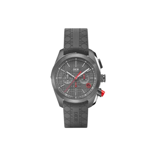 DIOR CHIFFRE ROUGE Collection Мужские часы Автоматический механический механизм Резиновый ремешок 41 мм Серый циферблат