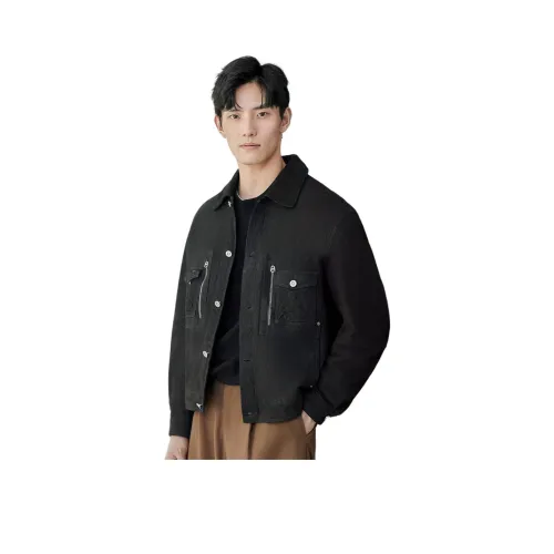 Beast King Тонкая Куртка из Натуральной Кожи Мужская