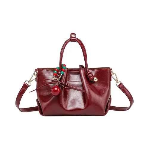 H YXIANG Microfiber Synthetic Leather One Shoulder Bag Standard Women's Burgundy