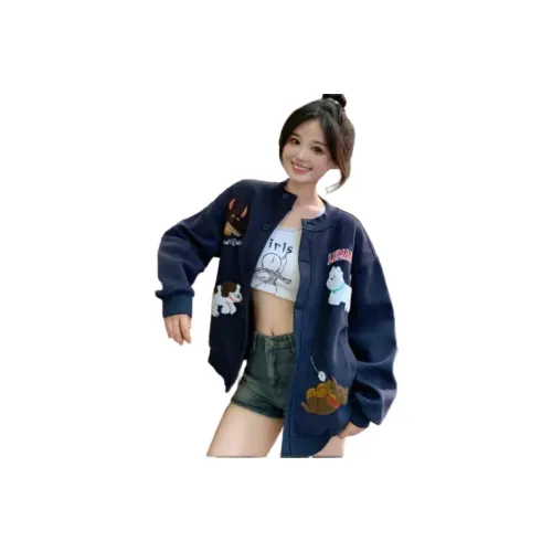 BELOVED STARRY Темно-синий Женские Куртки