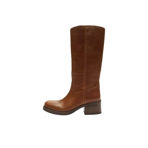 COACH Колено Высокие сапоги 4,4CM Женские Коричневый