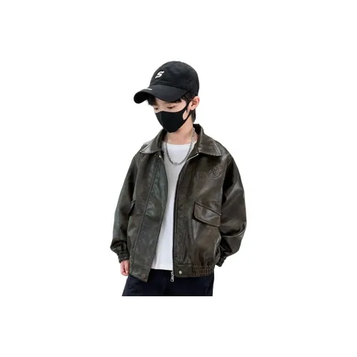 MADALLO Кофейный Флис Утепленный Пальто Детский Топы