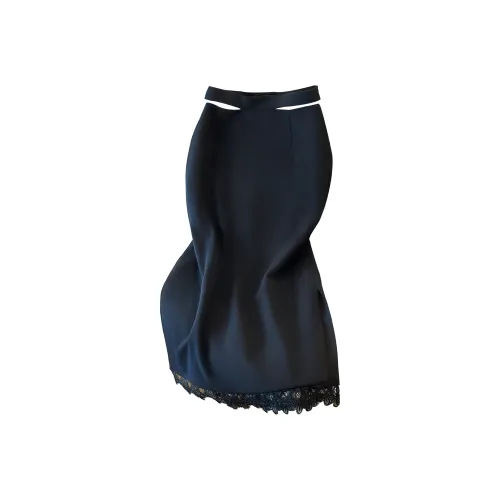 Cypress House Черные Женские Повседневные Длинные Юбки