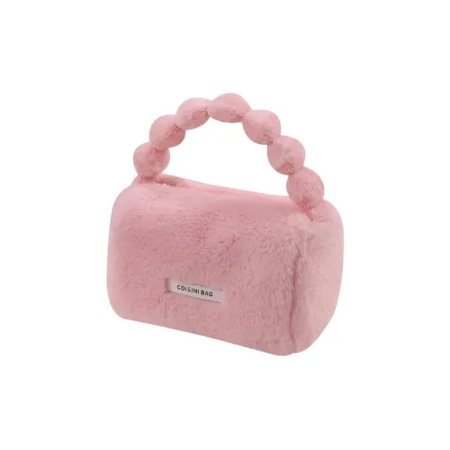 Geanno Cute Plush Portable Makeup Bag Large Capacity Travel Skincare Storage Bag Portable Bag