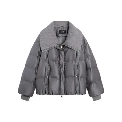 ELLE Светло-серый женский пуховик