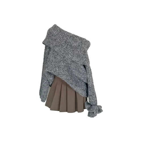 Udon House Серый Женский Трикотаж