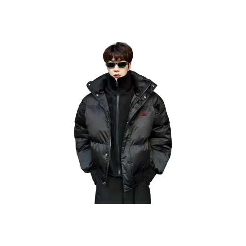 HOKLV Черный С подарками Съемная застежка-булавка Унисекс Пуховики