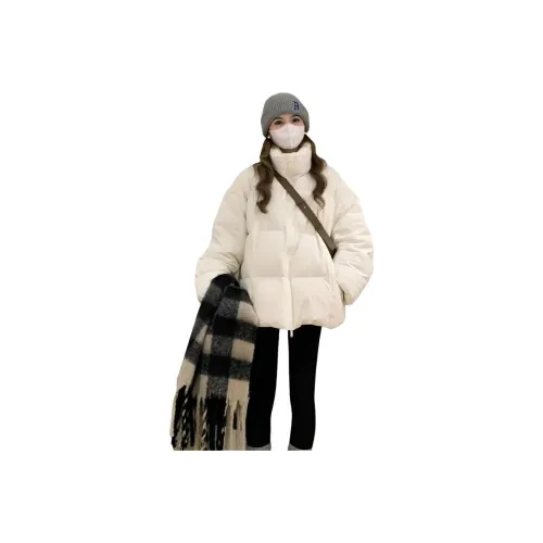 GUOZHEN Белый Женский пуховик