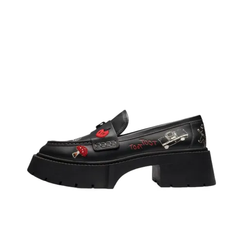 COACH Leah Грубый каблук Высокие каблуки 5,5 см Женские Черный