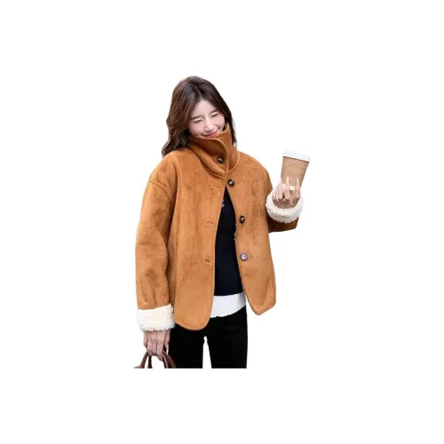 LADYXIEXIE Коричневый Бесплатно LD Бренд Наклеенный Женские Пальто