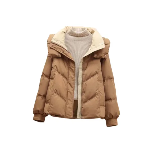 ZIMO Cotton Linen Blend Women's Down Jacket