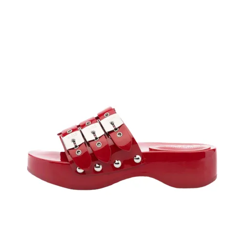 PHILOSOPHY DI LORENZO SERAFINI Шлепанцы Женские Рубиновый Красный