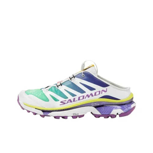 SALOMON x MM6 Maison Margiela XT 4 Резина Подошва Домашние Тапочки Унисекс Белый Синий Фиолетовый