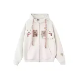 Бело-серый с флисовой подкладкой