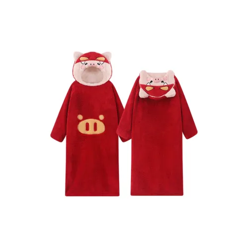 JINXU Красный Женский Пижамный Комплект