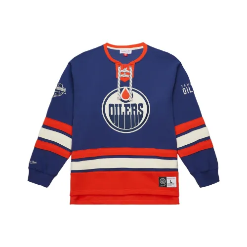 MITCHELL NESS Edmonton Oilers Королевский Heritage Sweatshirt Мужской