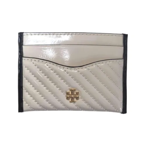 Tory Burch Лакированная кожа Держатель для карт Женские Светло-кремовый