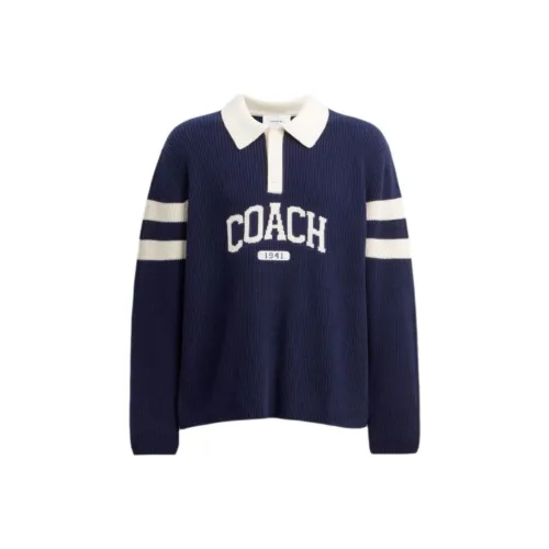 COACH Темно-синий Синий Мужская Рубашка Поло