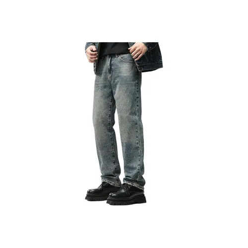 MR.MUDI Синий Унисекс Джинсы