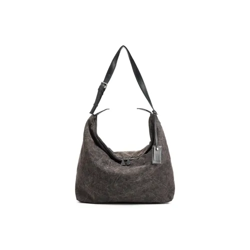 VIHUS Холст Плечевая сумка Стандартная Мужская Тауповая