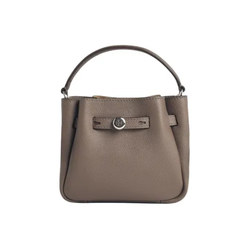 TORY BURCH Romy Телячья кожа Сумка Мини Женская Серый