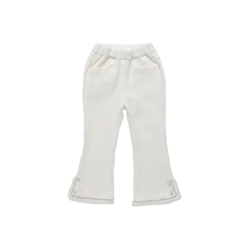 RHOBESAM Mucong COTTAGE Кружево Trims Шенилл All in One Флисовые брюки Белые Kids Тренировочные брюки