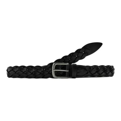 ZARA Collaboration Ремни из коровьей кожи Мужской Черный 3 см