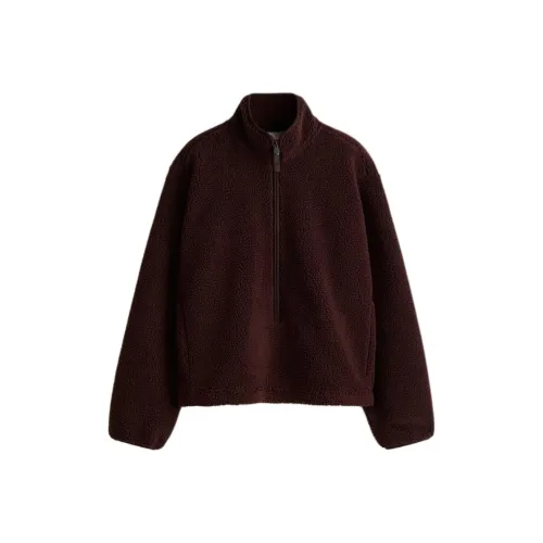 H M Chocolates Красный сливовый Женские Свитшоты