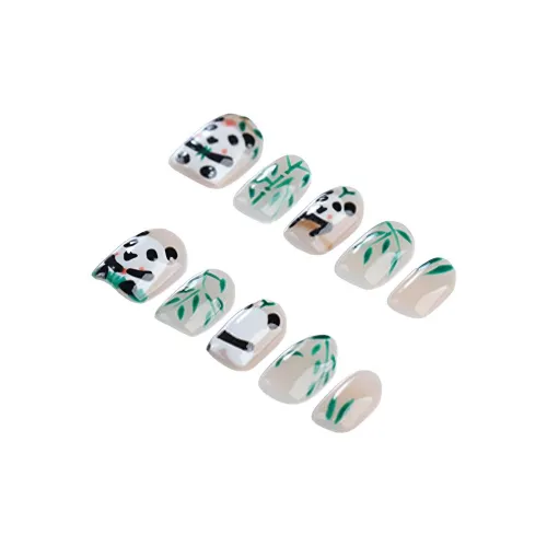 Song Biography Модный HAND DRAWN Панда Бамбук Cute Cartoon 15mm Короткий ЛАДЬЯ