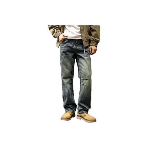 LUJIEBANG Синий Мужской Джинсы