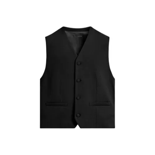 ZARA Мужские черные жилеты