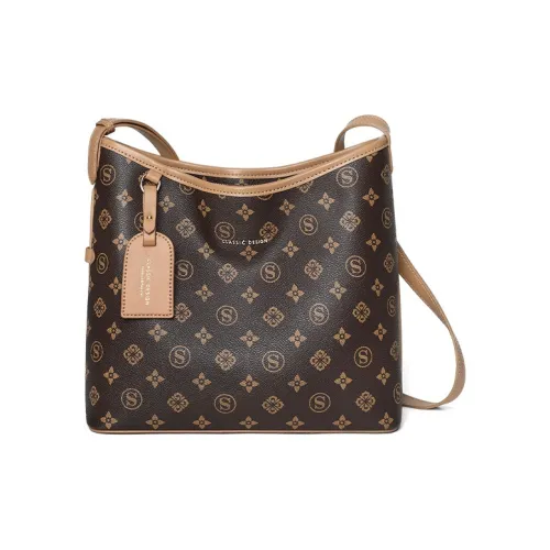 Younger Song Сумка Tote из синтетической кожи сумка через плечо женская кофейного цвета