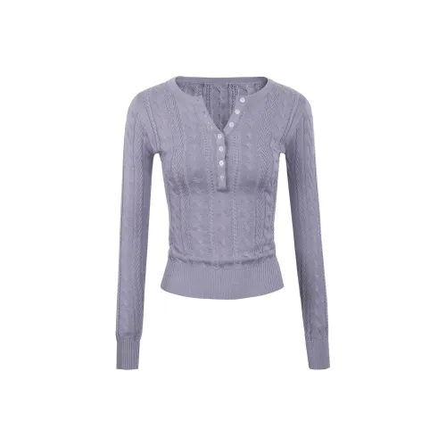 POPO.INFO Фиолетовый Женский Трикотаж