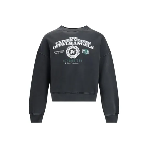 PALM ANGELS Темно-серый Мужской Свитшот