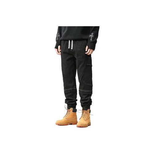 MR.MUDI Черные Унисекс Джинсы