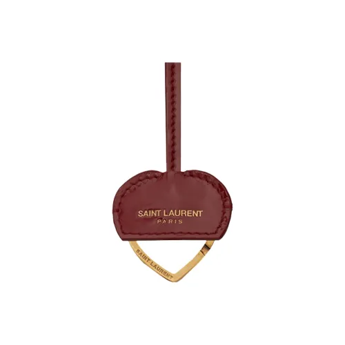 SAINT LAURENT Коровья кожа Кольцо для ключей Ожерелье Сумочка для украшений Мерч Женские Красный