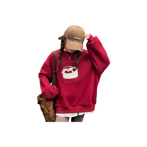 Lanza Повседневный свитшот Зимний Ангора Красный Подростки