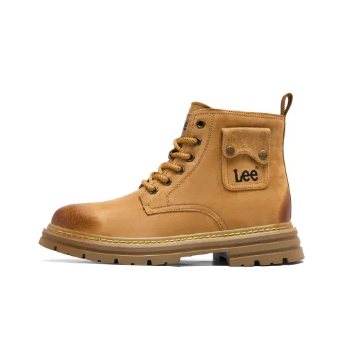 Lee Martin Boots Yellow Brown Men's